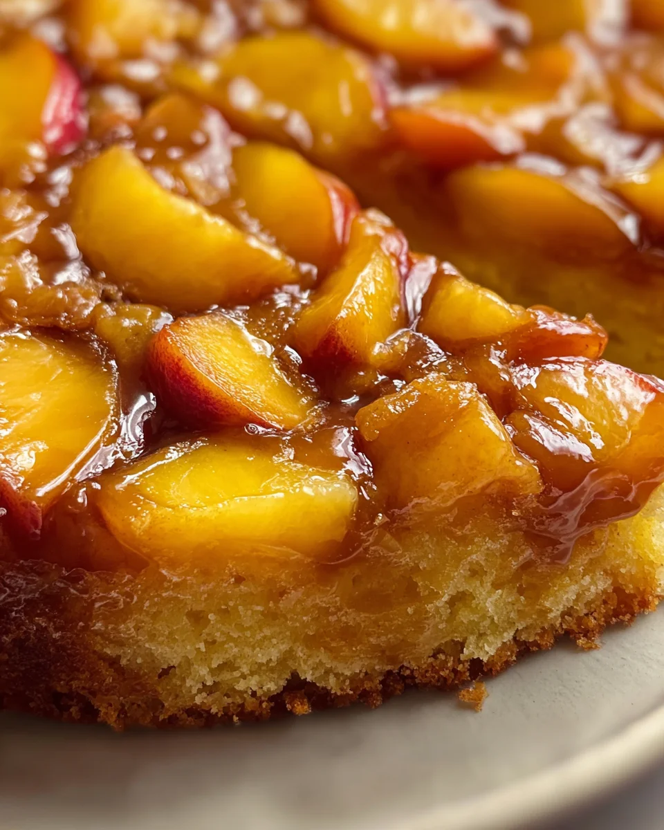 Brown Sugar Peach Cake