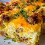 Savory Breakfast Sausage and Cheese Casserole Recipe