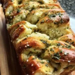 Sourdough Discard Garlic Pull Apart Bread