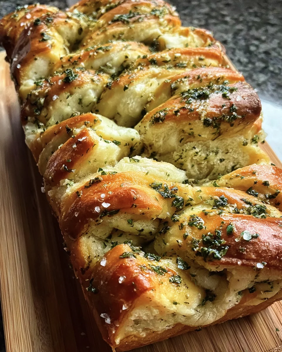 Sourdough Discard Garlic Pull Apart Bread