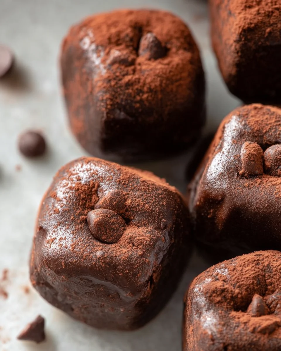 3-Ingredient No Bake Brownie Bites