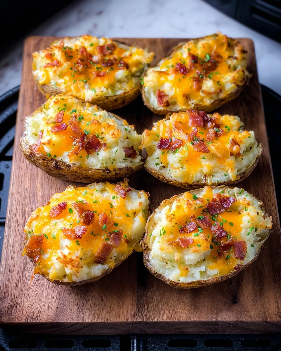 Air Fryer Twice Baked Potatoes