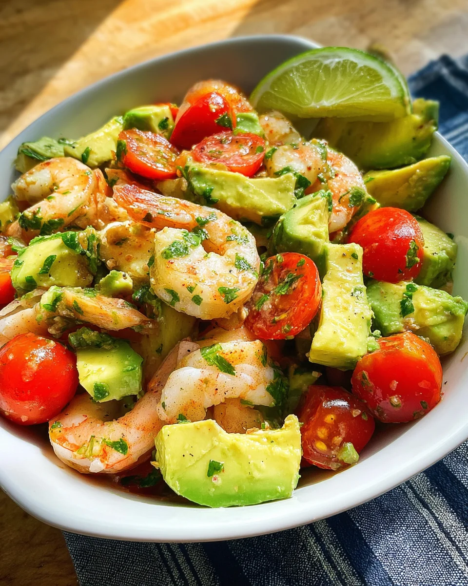 Avocado Salsa Shrimp Salad