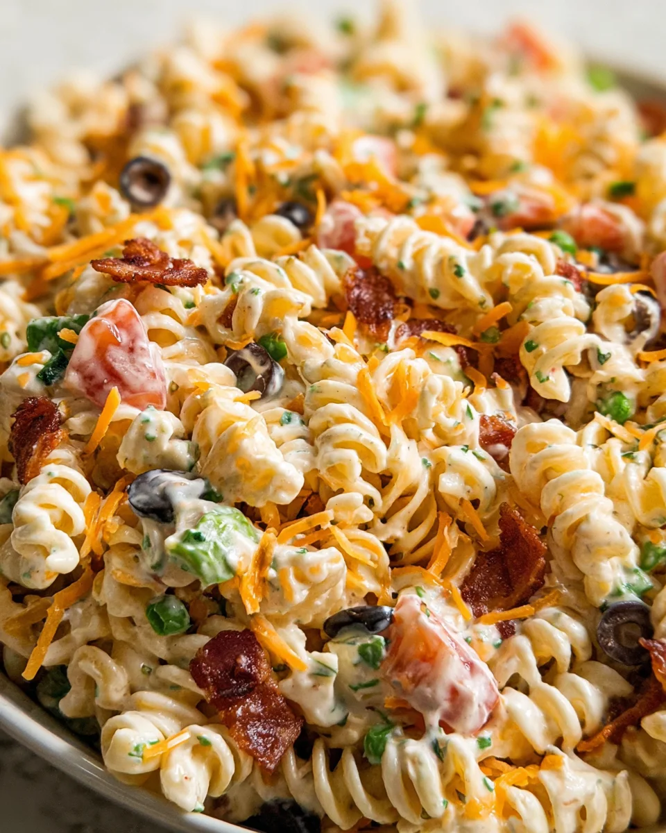 Bacon Ranch Pasta Salad