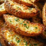 Baked Garlic Parmesan Potato Wedges