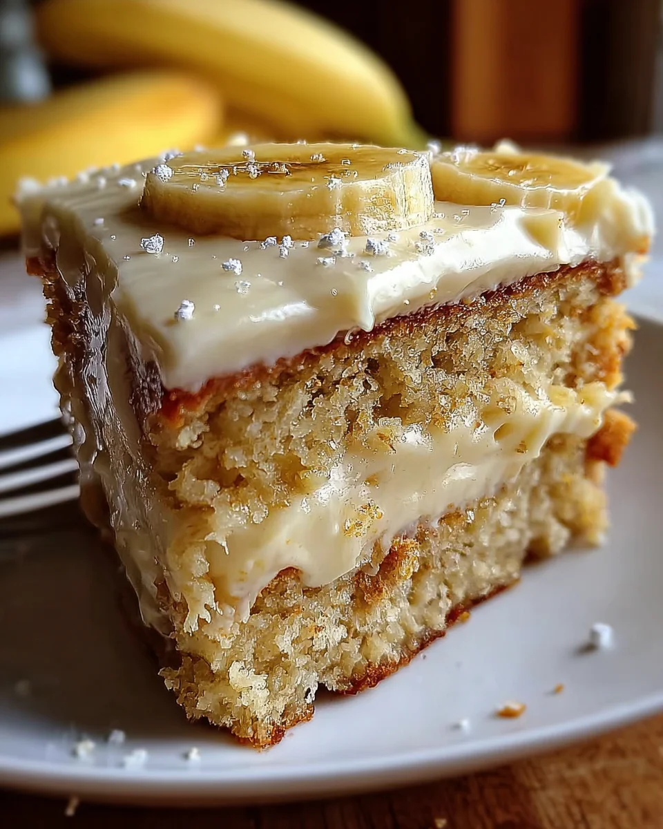 Banana Cake with Cream Cheese Frosting