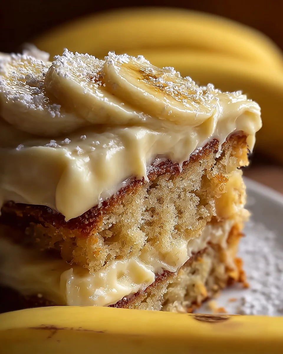 Banana Cake with Cream Cheese Frosting 26 Banana