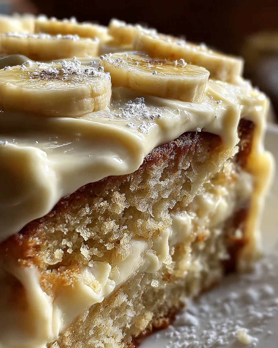 Banana Cake with Cream Cheese Frosting 27 Banana