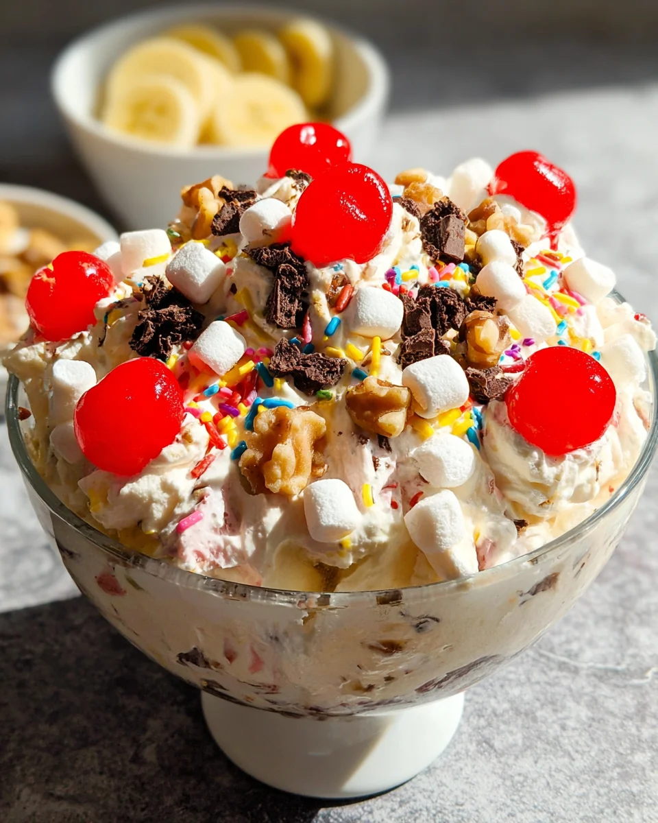 Banana Split Fluff Salad
