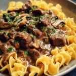 Beef Stroganoff with Egg Noodles