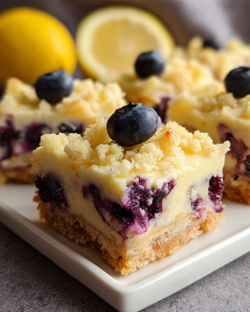 Blueberry Lemon Pie Bars