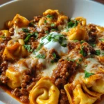 Cheesy Beef Enchilada Tortellini