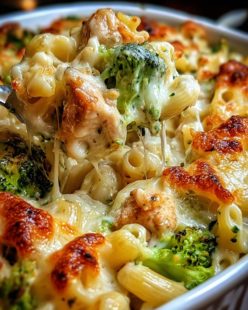 Chicken and Broccoli Alfredo Bake