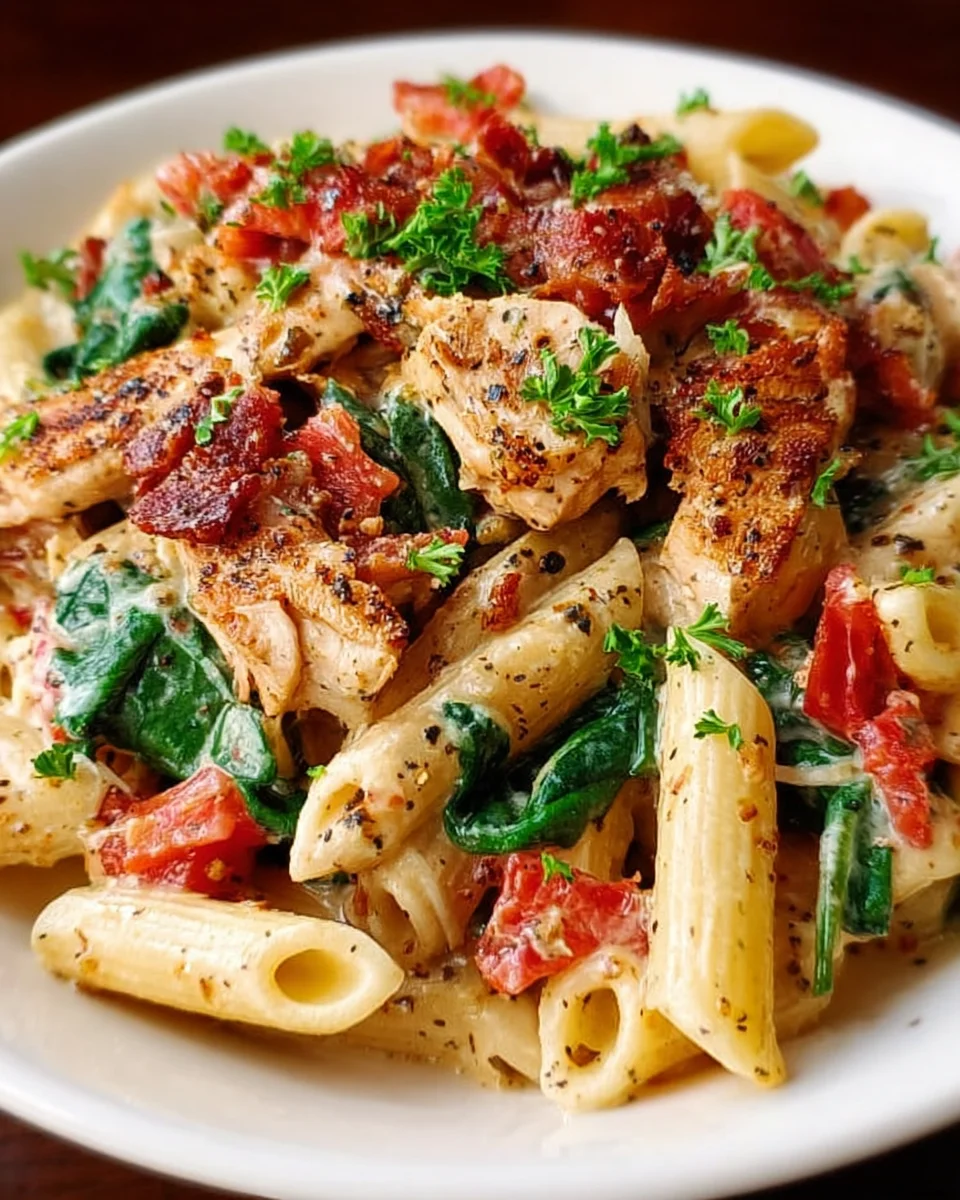 Creamy Chicken Pasta with Bacon