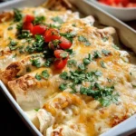 Creamy White Chicken Enchiladas