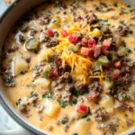 Easy Cheeseburger Soup 28 Easy Cheeseburger Soup