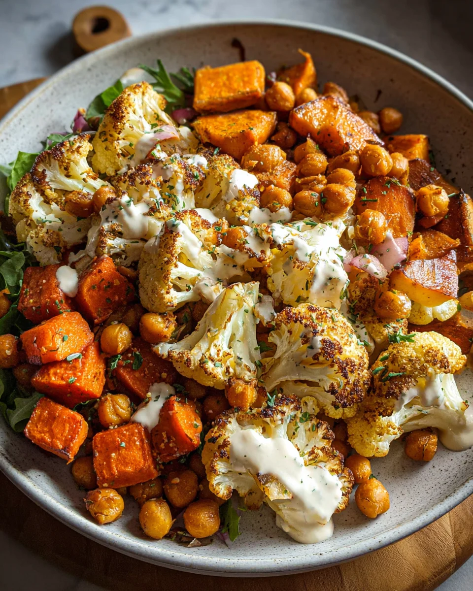 Easy Nourish Bowl Recipe with Tahini Yogurt Dressing