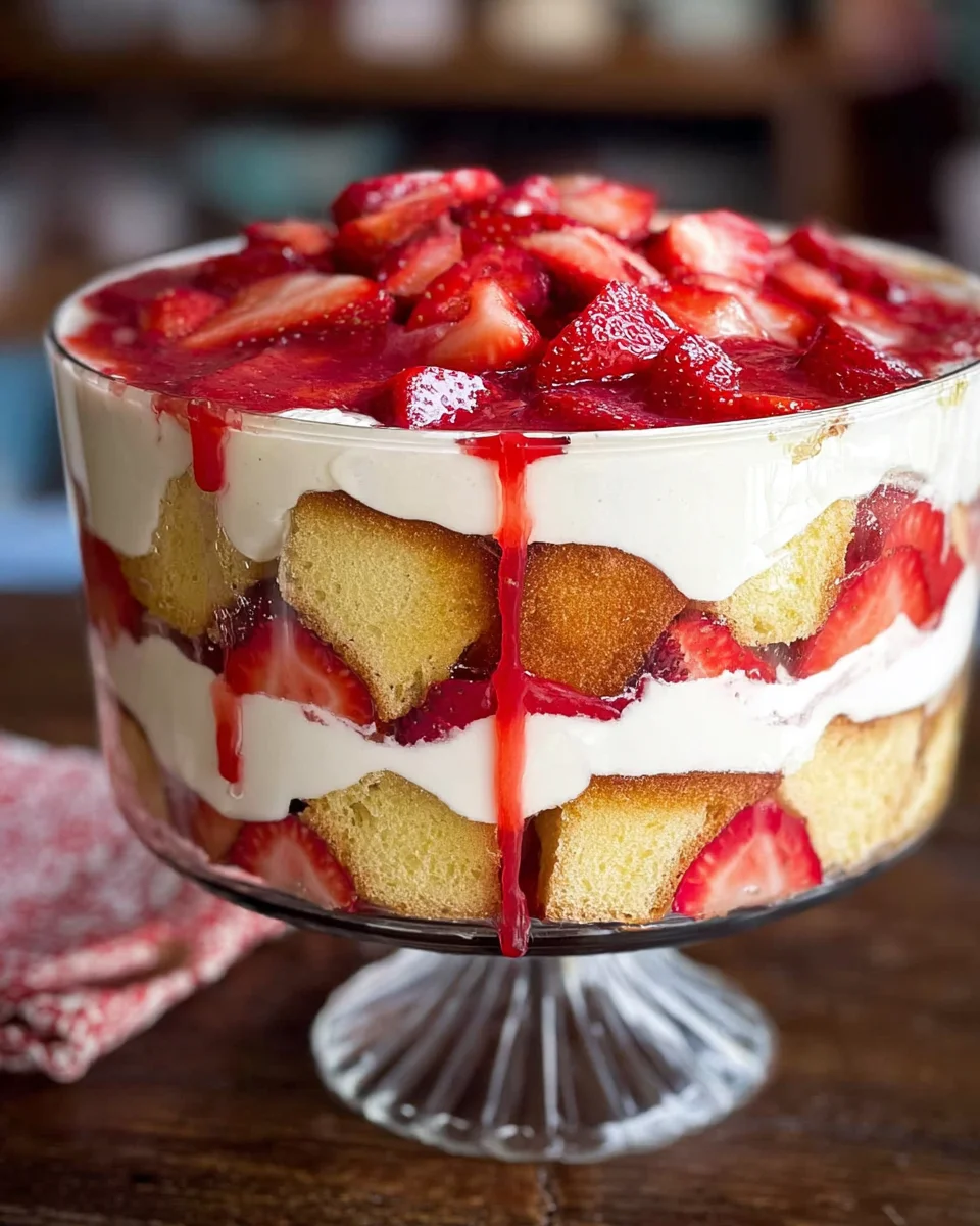 Easy Strawberry Trifle with Pound Cake 16 Easy