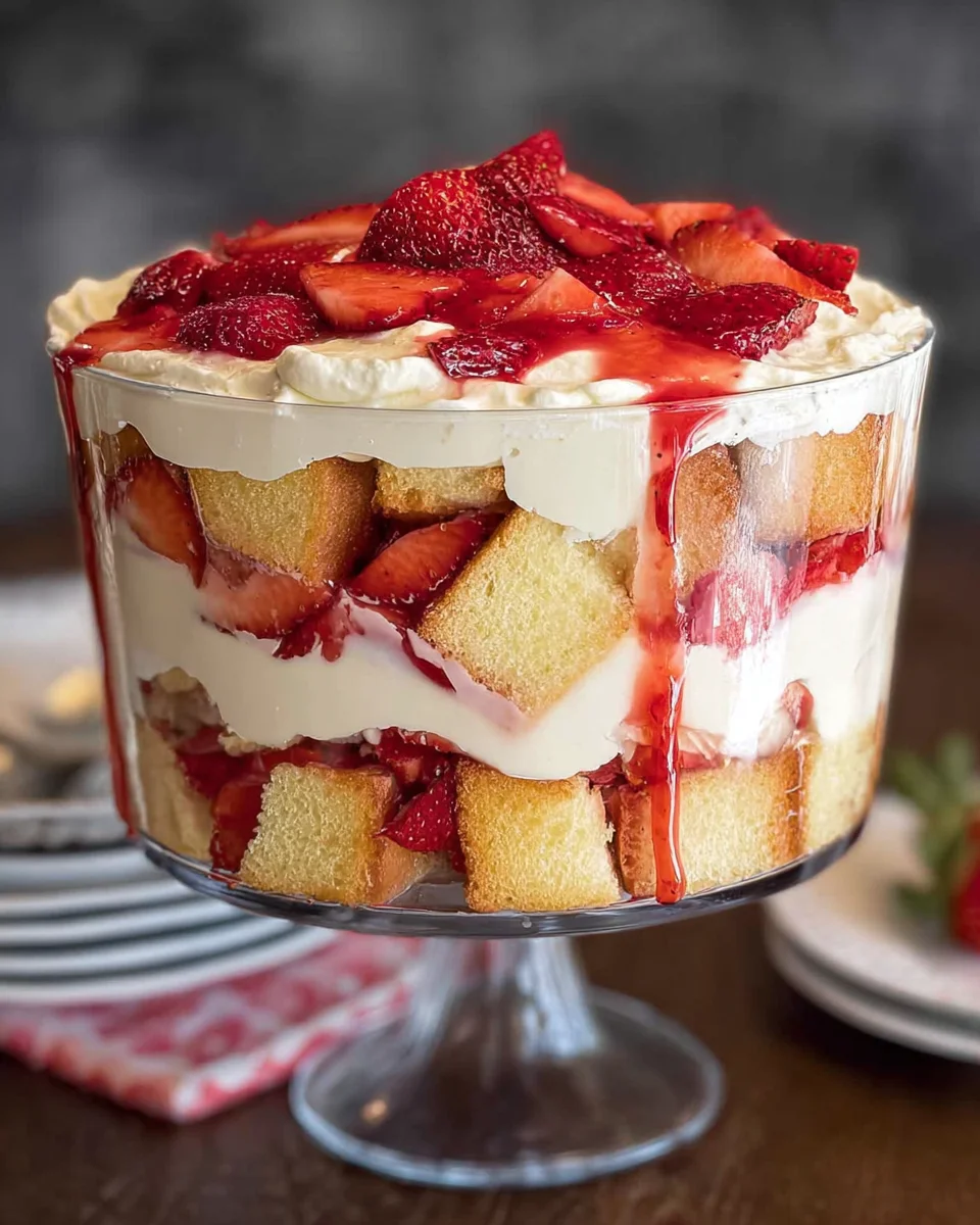 Easy Strawberry Trifle with Pound Cake 17 Easy