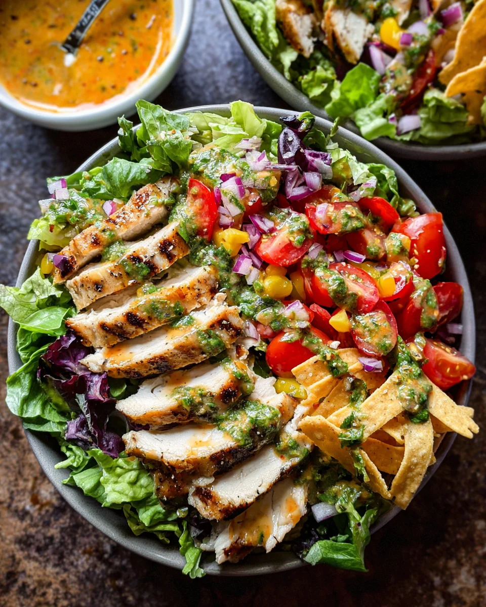 Fiesta Ranch Salad with Salsa Verde Chicken 13 Fiesta