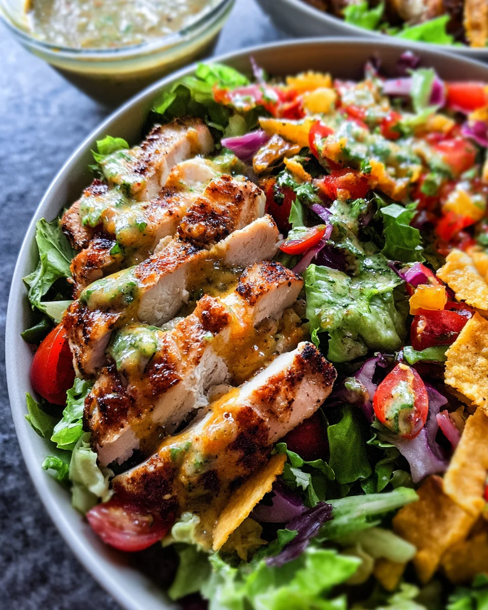 Fiesta Ranch Salad with Salsa Verde Chicken 14 Fiesta