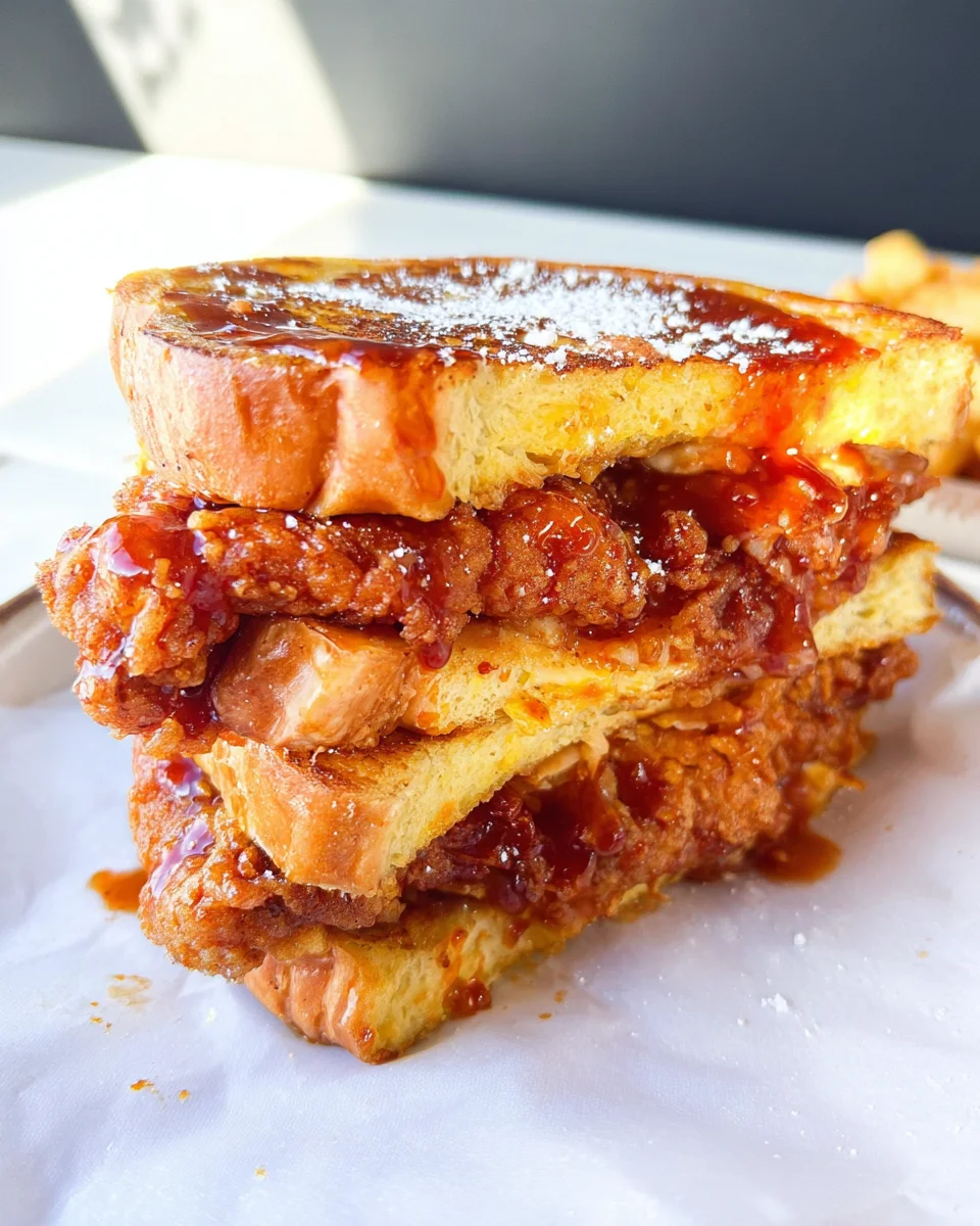 French Toast Fried Chicken Sandwich