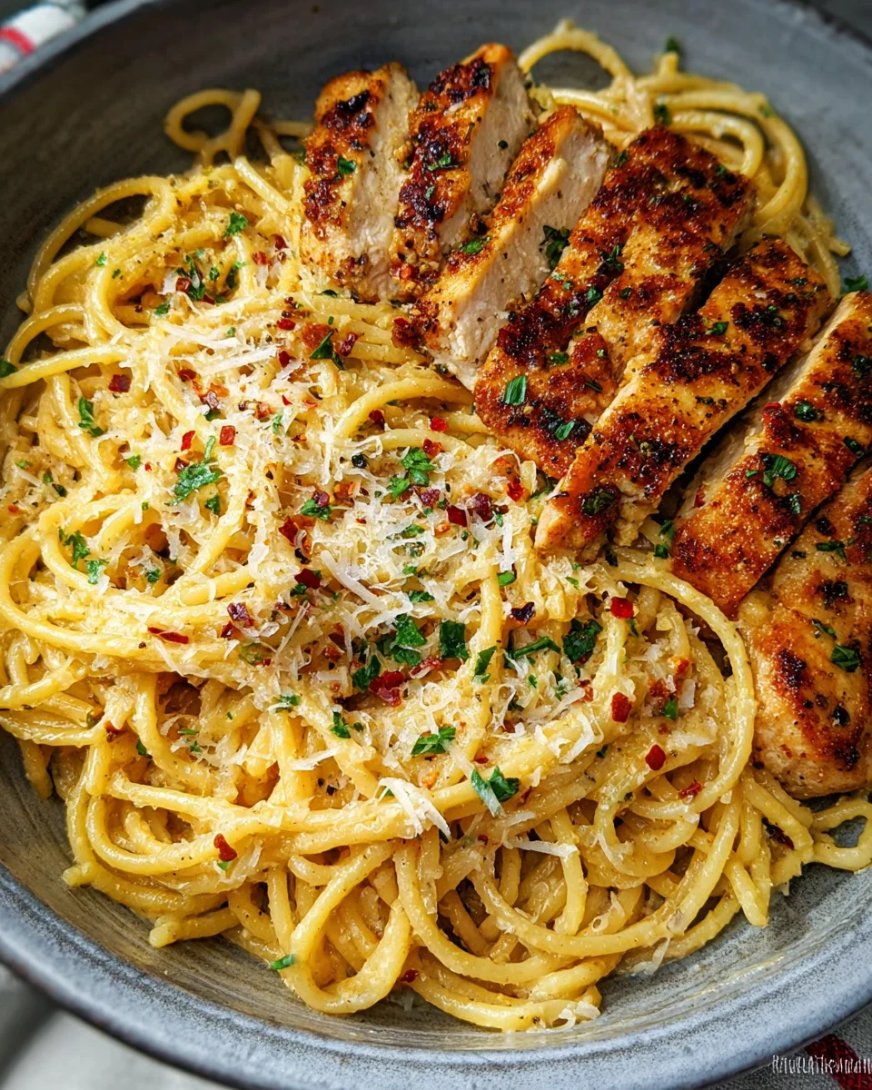 Garlic Butter Chicken Pasta