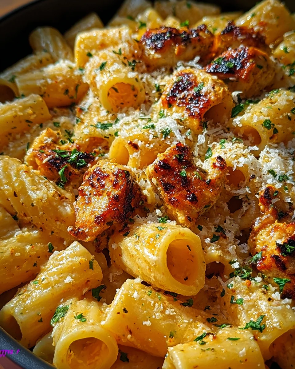 Garlic Butter Chicken with Rigatoni and Parmesan 23 Garlic