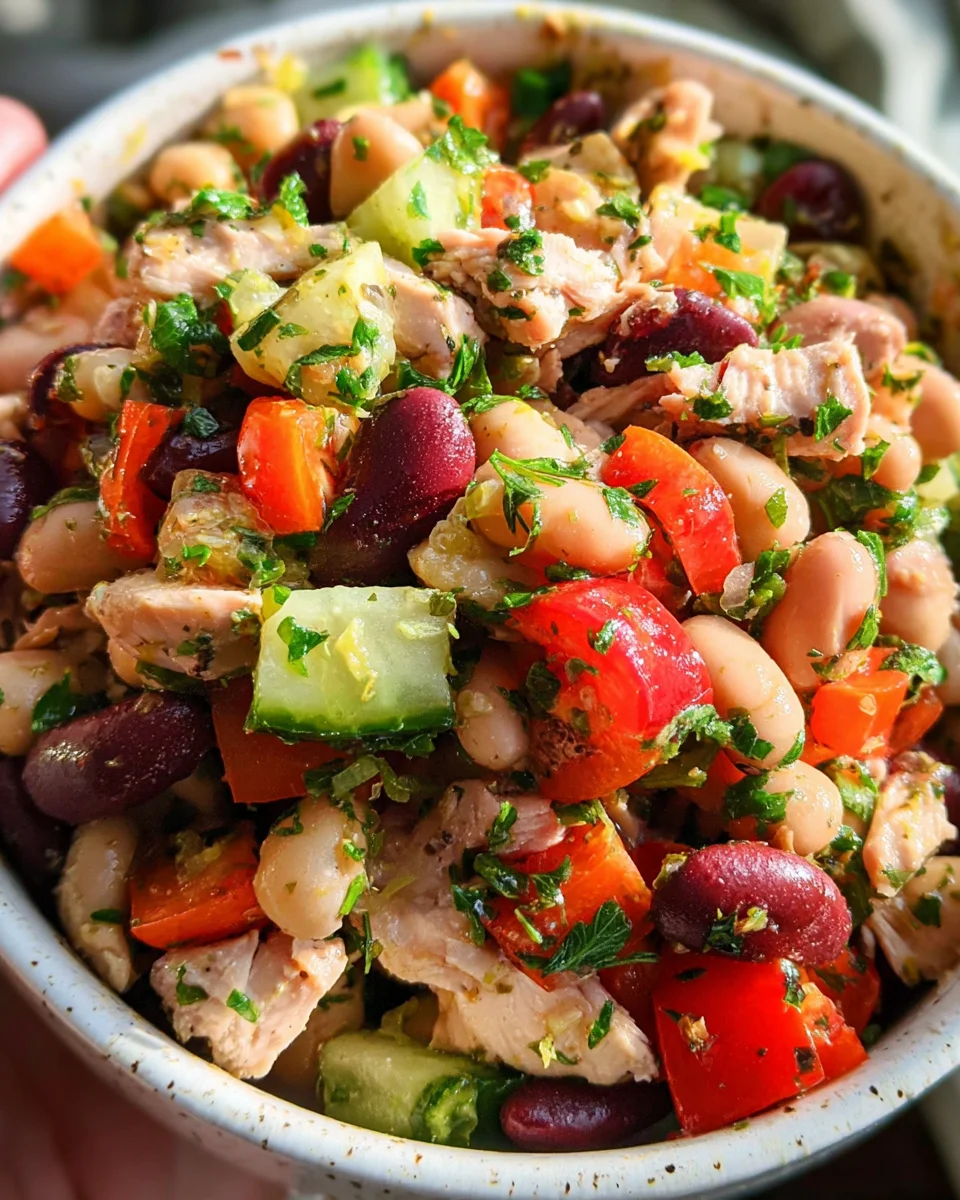 High-Protein Dense Bean Salad with Chicken 21 High-Protein