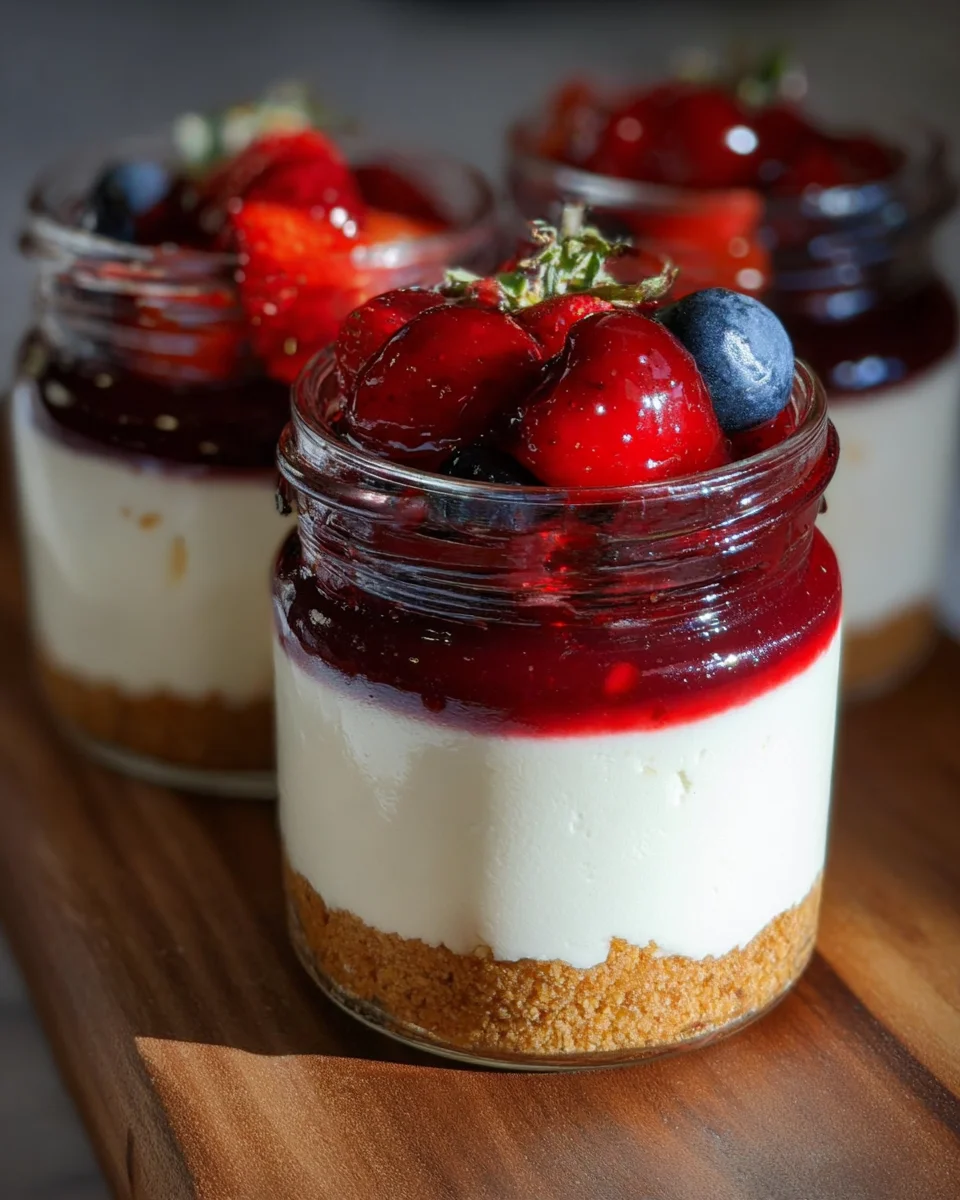High Protein Cheesecake Jars