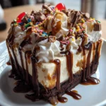 Hot Fudge Sundae Brownie Cheesecake
