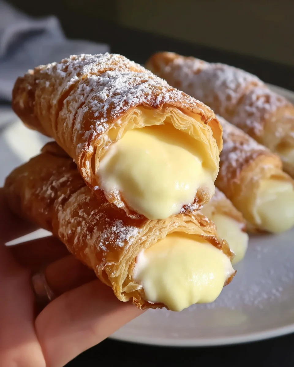 Italian Cream Stuffed Cannoncini