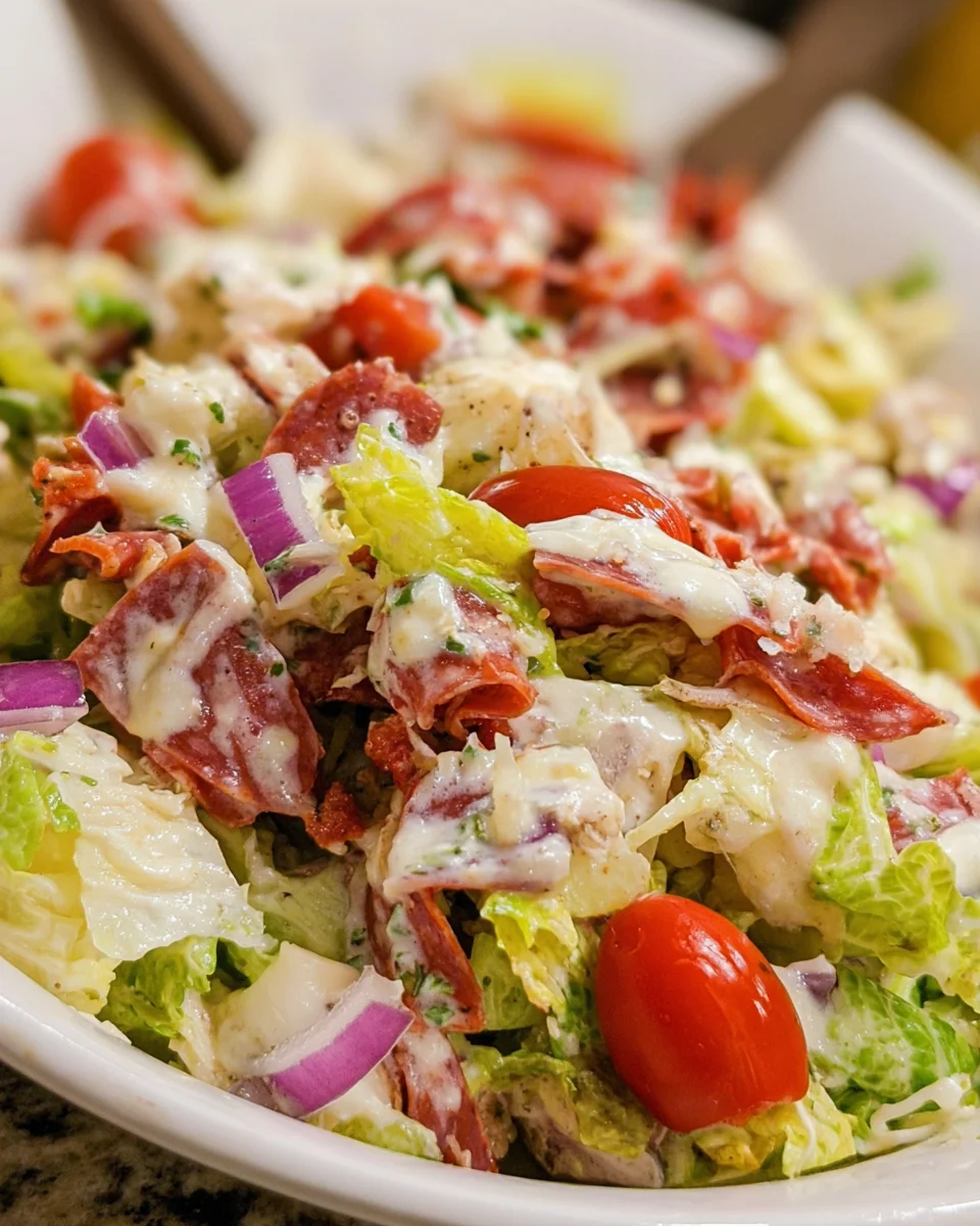 Italian Grinder Salad (Chopped Sub Salad)