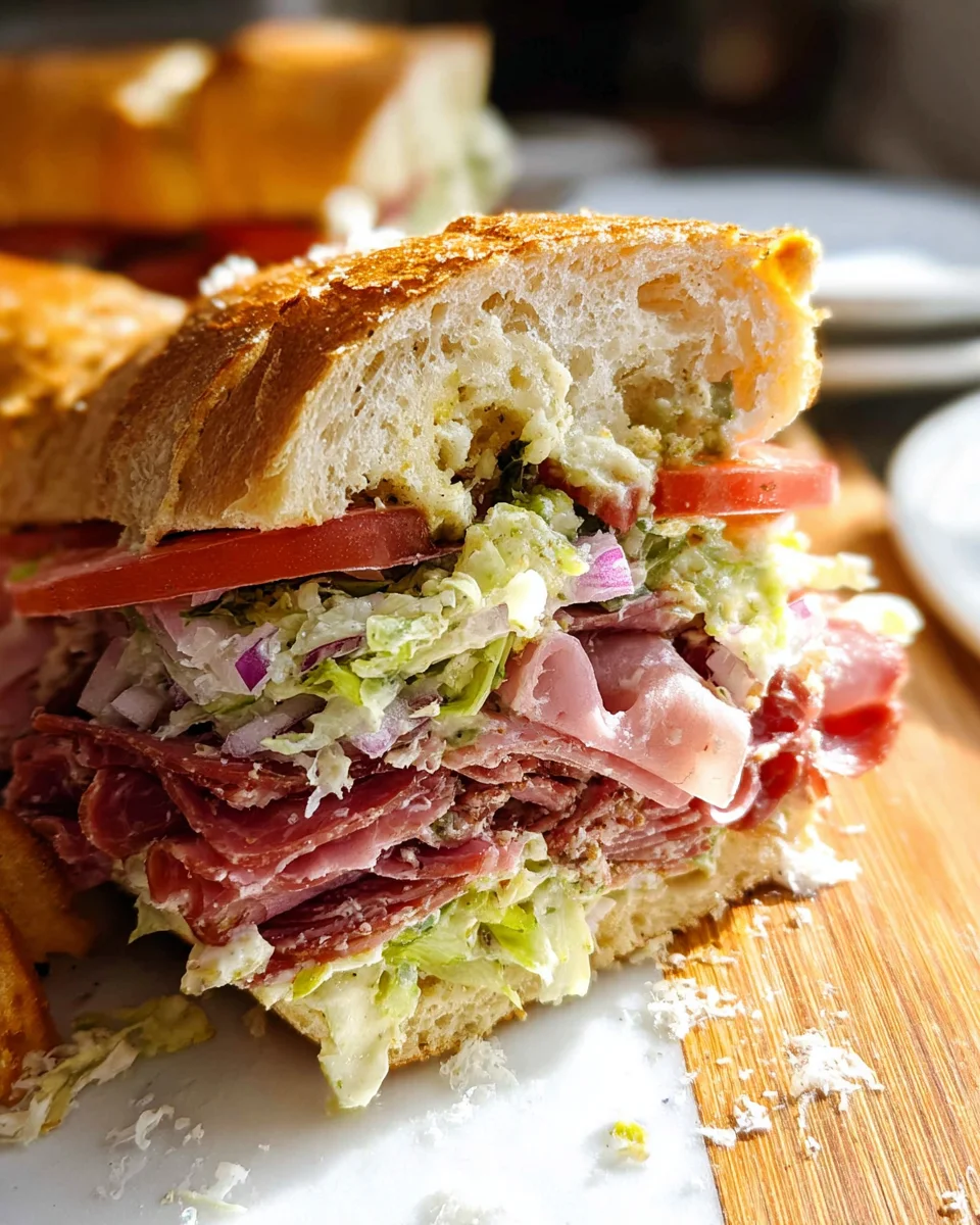 Italian Grinder Salad Sandwich (TikTok Viral Recipe)