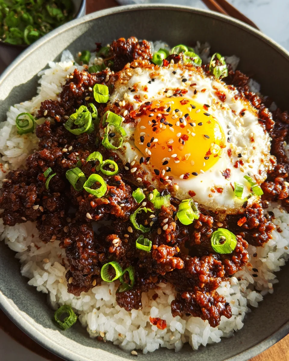 Korean Ground Beef Bowl (25-Minutes)