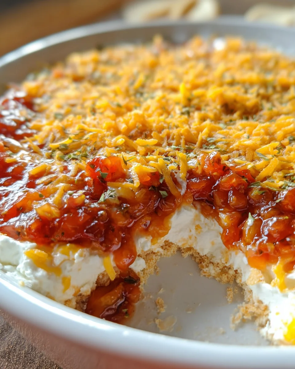 Layered Cream Cheese and Salsa Dip 15 Layered