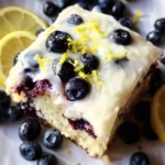 Lemon Blueberry Sheet Cake