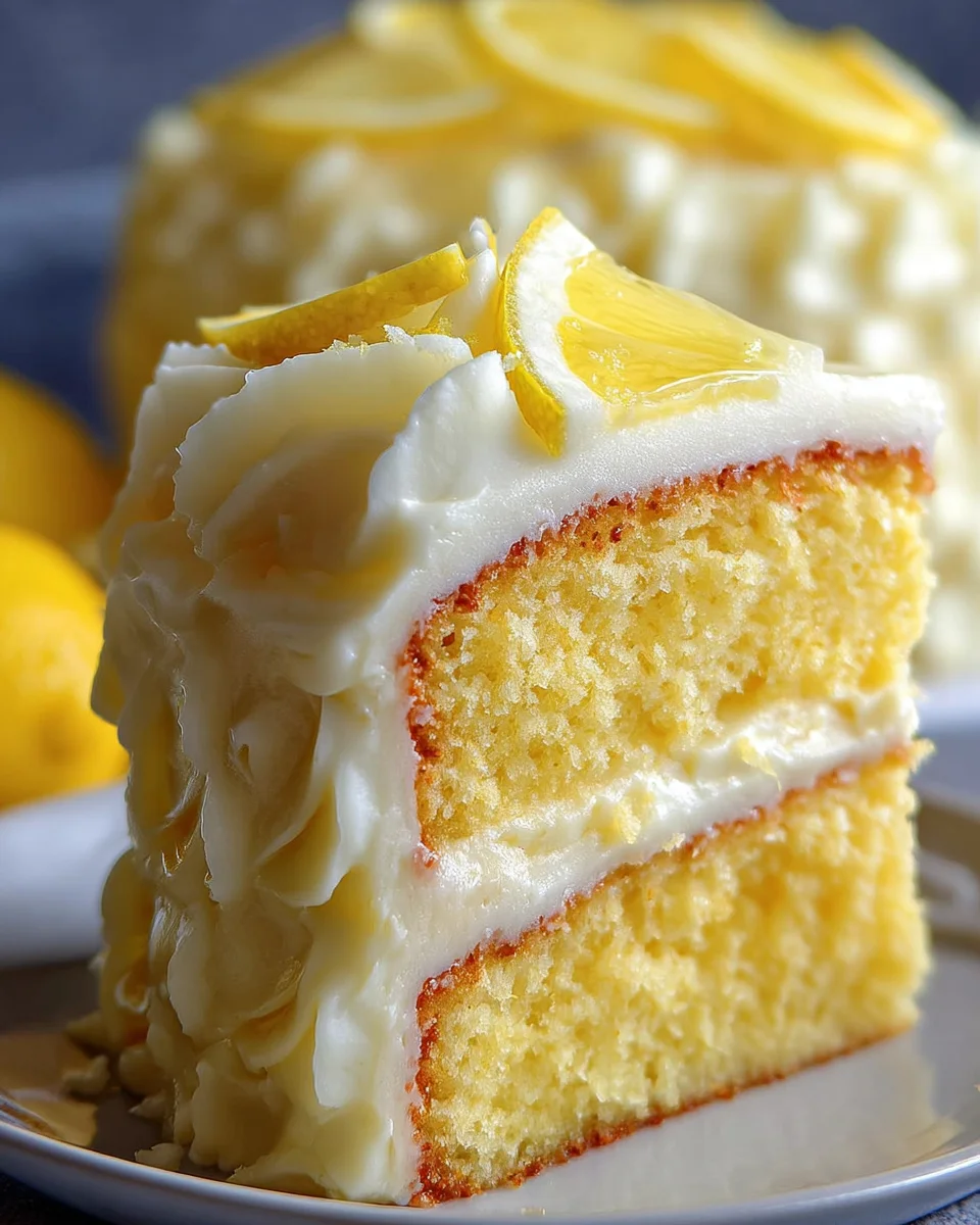 Lemon Velvet Cake with Lemon Cream Cheese Frosting