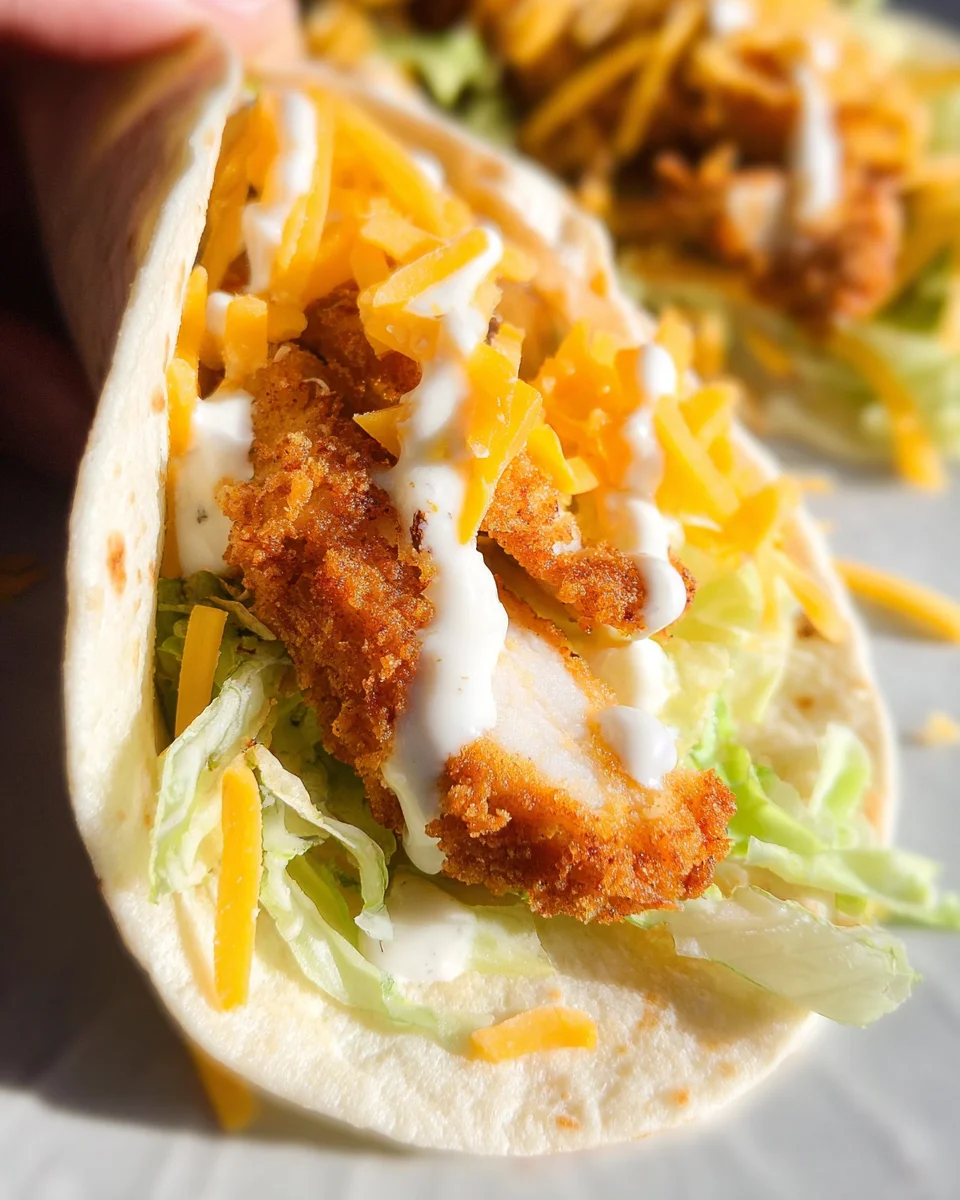 McDonalds Crispy Chicken Ranch Snack Wrap Copycat 2
