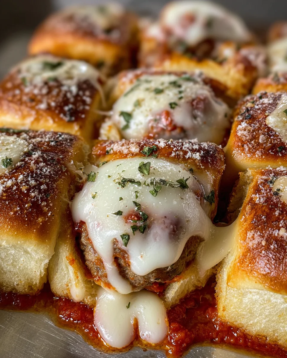 Meatball Parmesan Sliders 20 Meatball