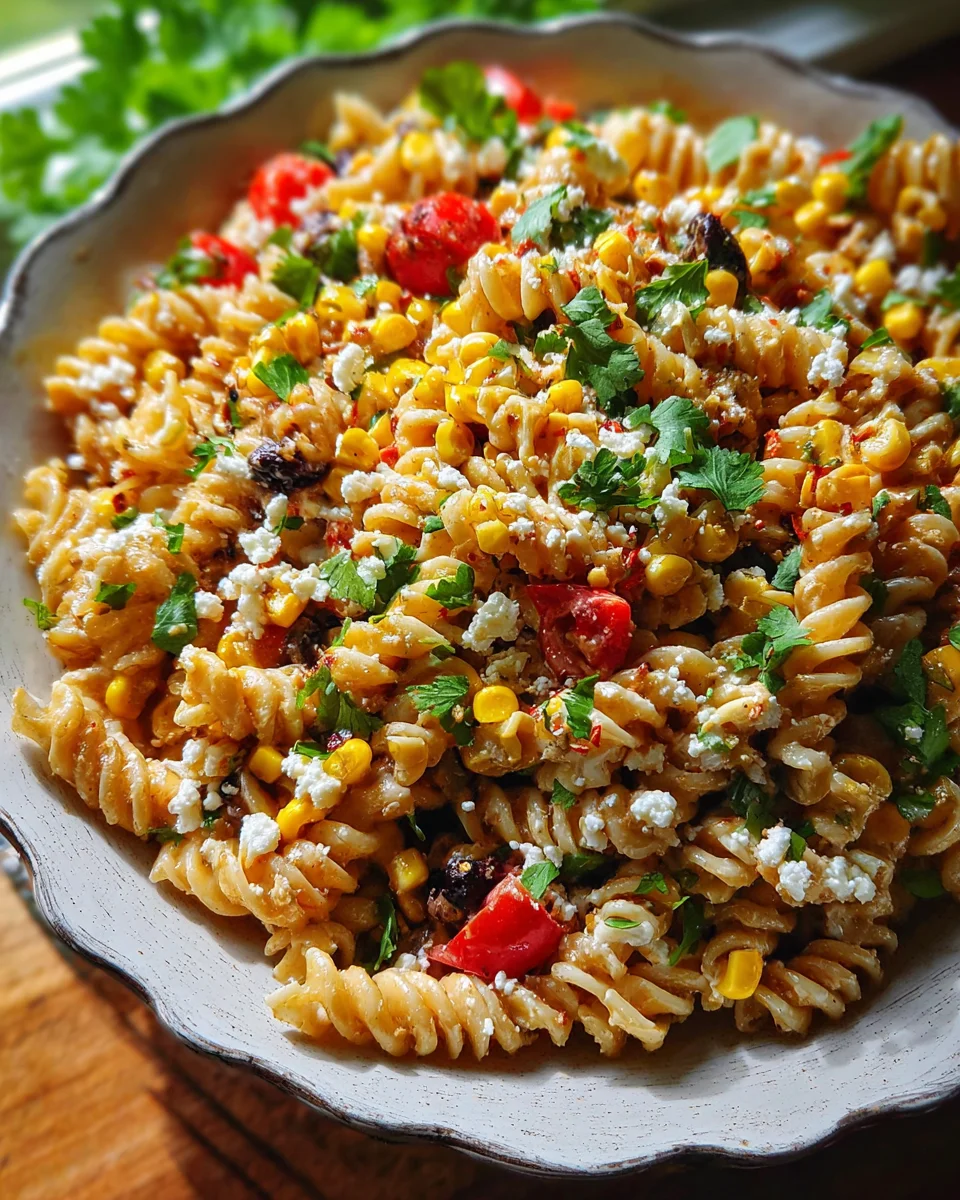 Mexican Street Corn Pasta Salad 22 Mexican