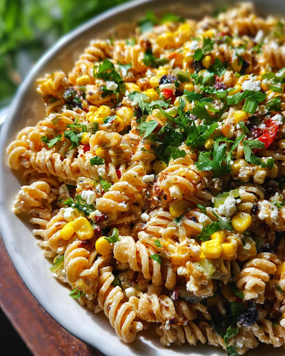 Mexican Street Corn Pasta Salad 23 Mexican