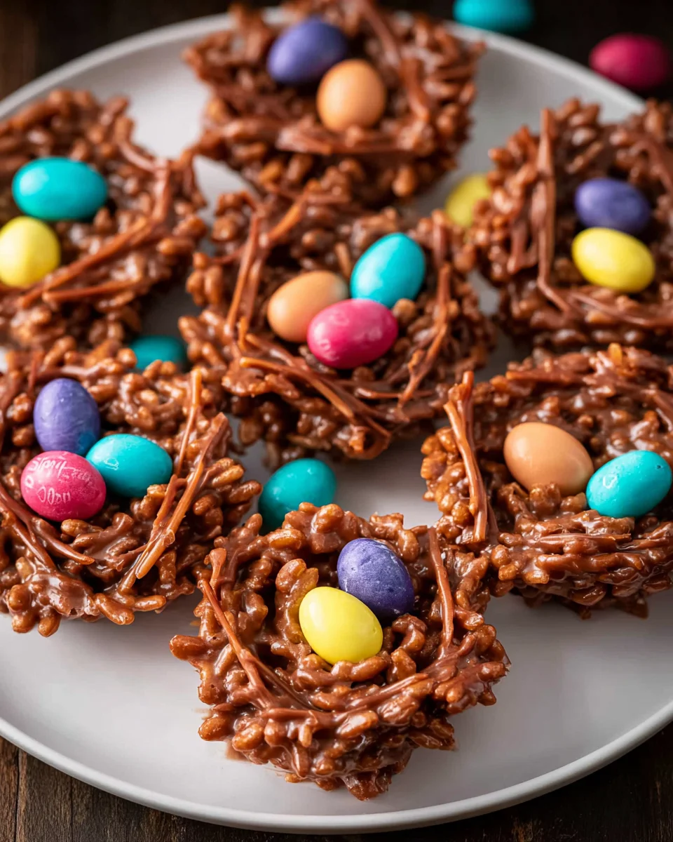No-Bake Chocolate Bird Nests