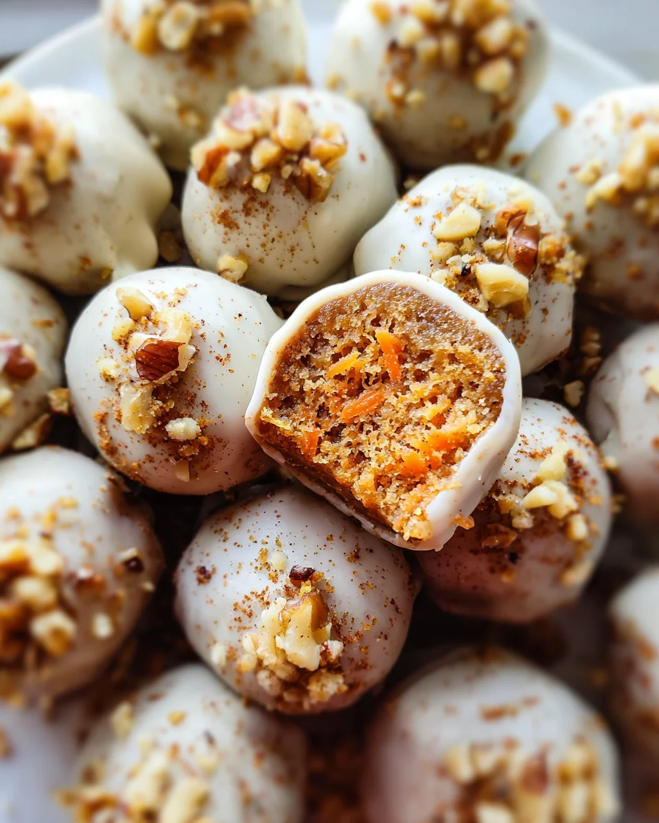 No Bake Carrot Cake Bites