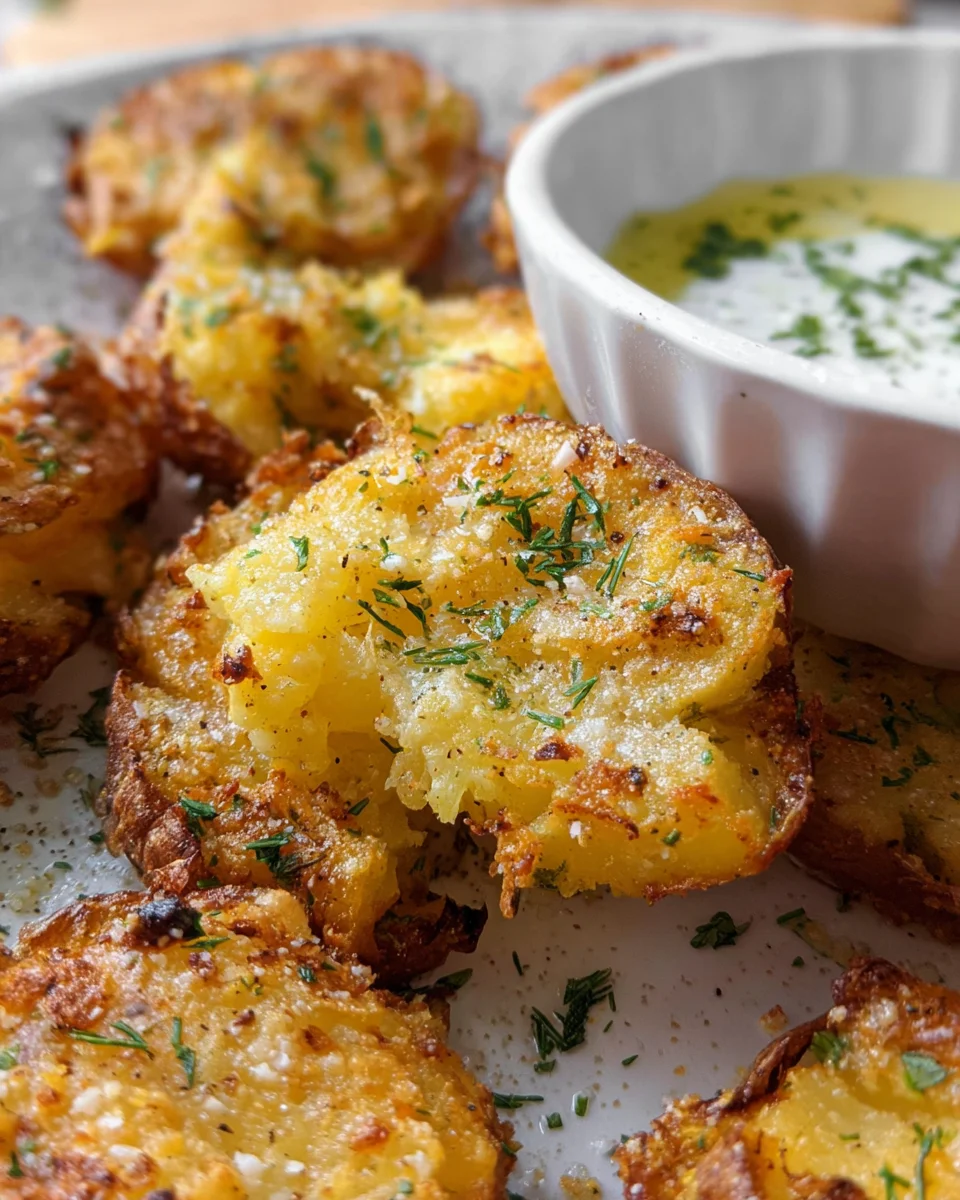 Parmesan Smashed Potatoes