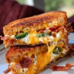 Roasted Jalapeño Popper Grilled Cheese
