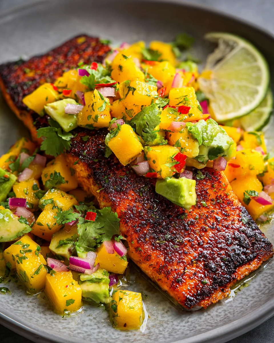 Salmon with Mango Salsa