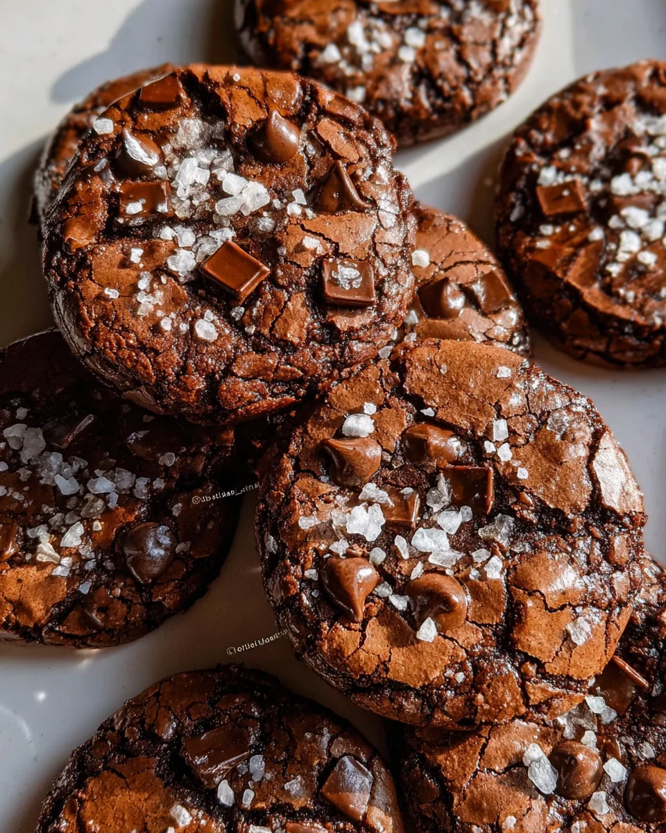 Salted Brownie Cookies