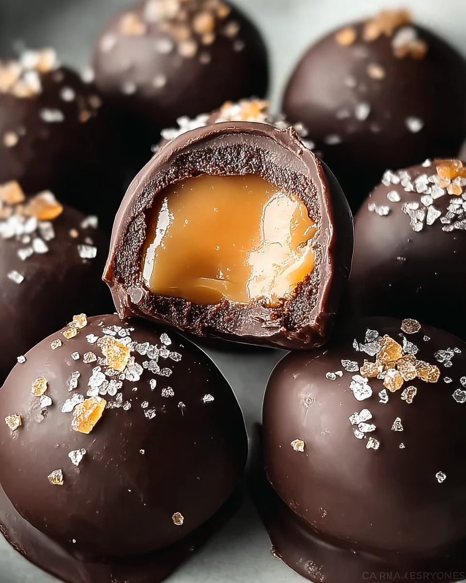Salted Caramel Truffles 16 Salted