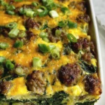Sausage & Egg Keto Breakfast Casserole